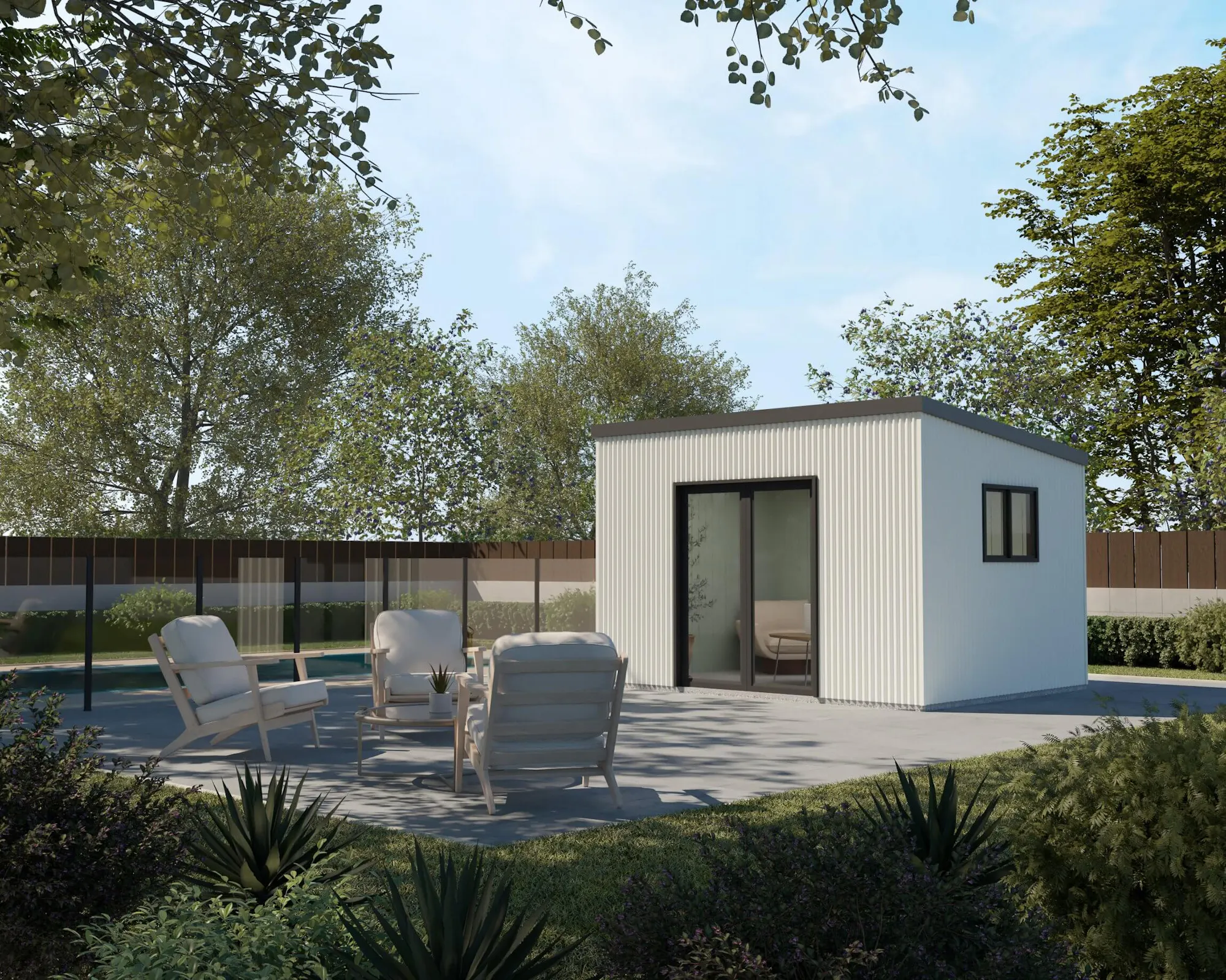 Studio-Shed LOW-RES Shed-Exterior-Backyard-Retreat-Skillion-Coro-Profile