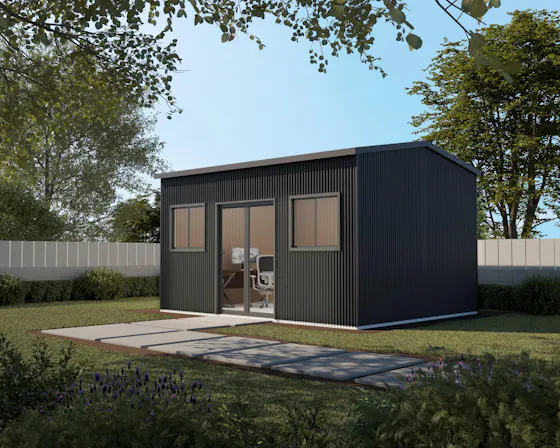 Studio-Shed LOW-RES Shed-Exterior-Home-Office-Gable-Coro-Profile