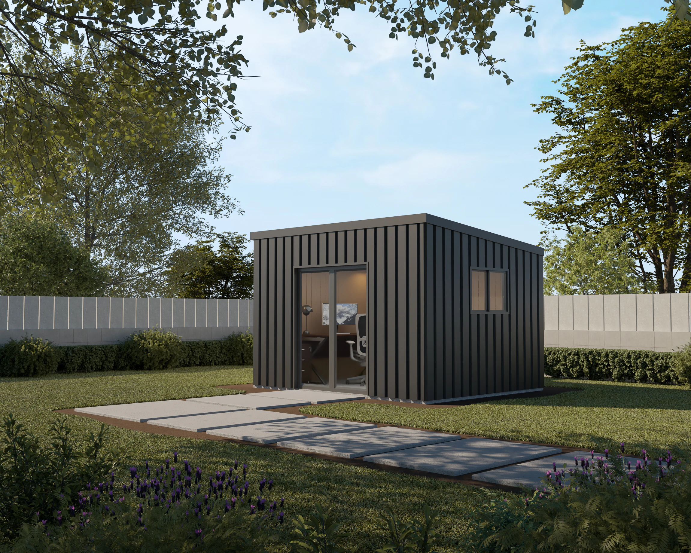 Skillion Studio Shed | Wide Span Sheds